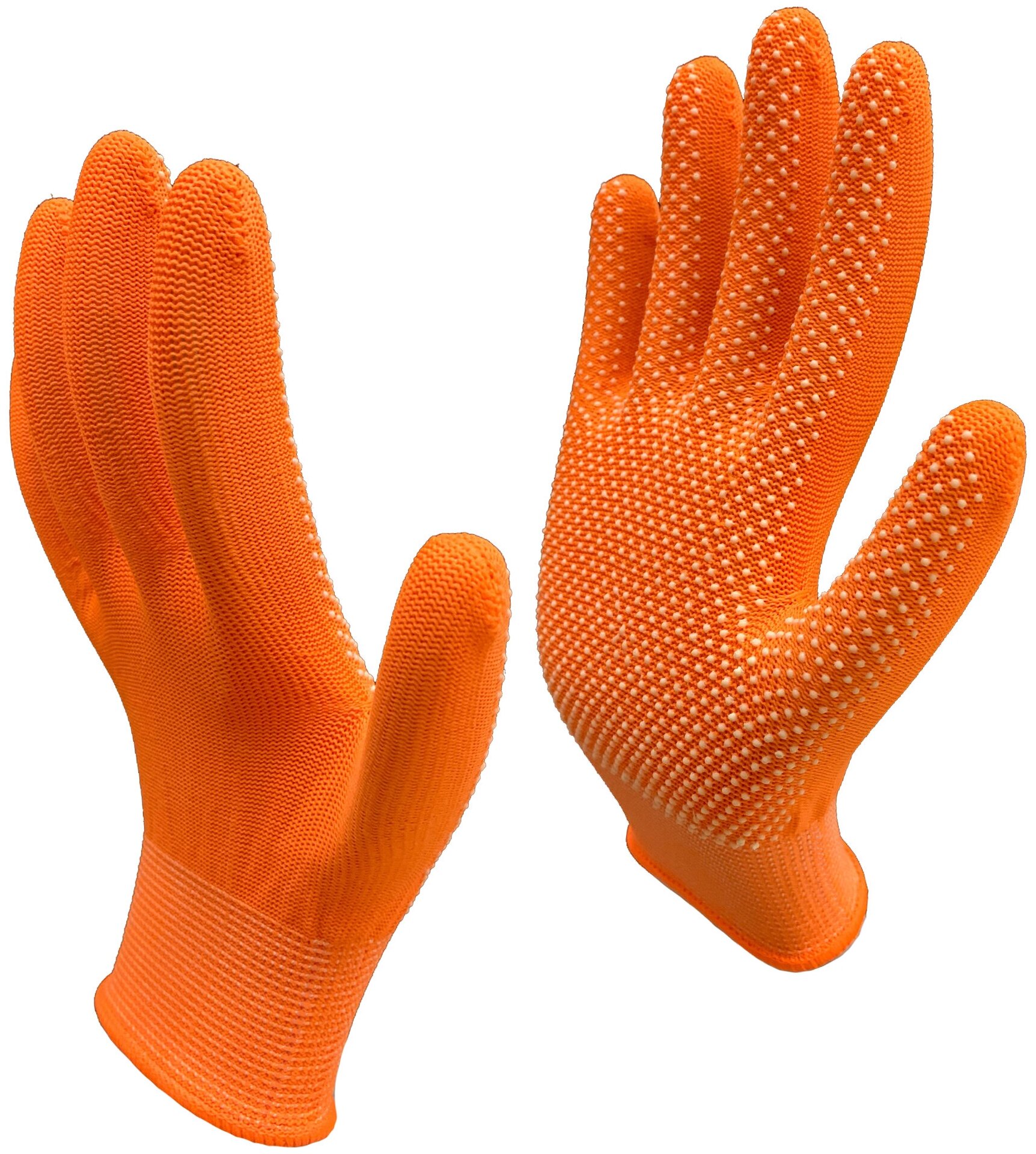 Перчатки нейлоновые с точечным покрытием размер 8 (S-M)