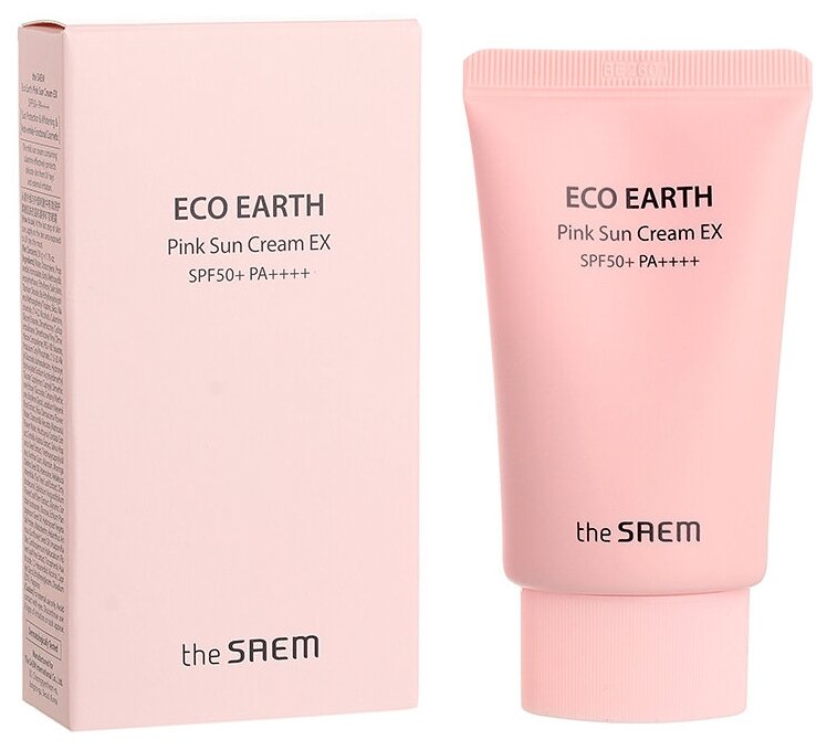 Солнцезащитный крем The SAEM Eco Earth Pink Sun Cream EX (50мл.)