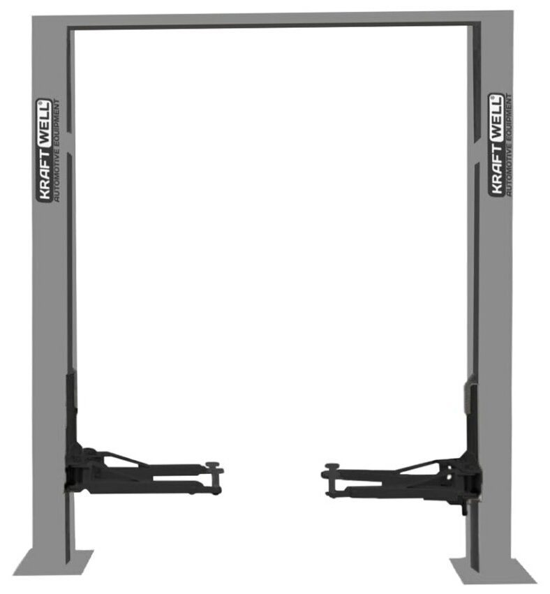 Двухстоечный подъемник с верхней синхронизацией, г/п 4т. KraftWell KRW4DLU