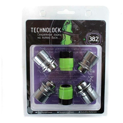 Гайки секретные TECHNOLOCK 382 M14x1.5 L37.5 + шайба TL-382