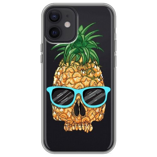 Полупрозрачный дизайнерский силиконовый чехол для Iphone 12 Mini Прозрачные принты