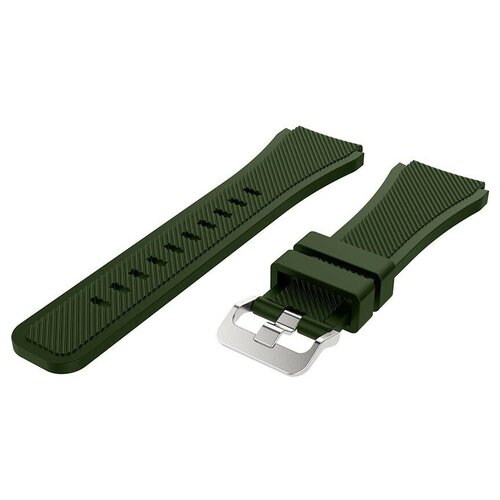 Силиконовый ремешок Twill Texture для часов Samsung Galaxy Watch 46 мм - черный 514₽