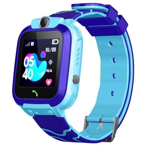 Умные часы для детей Sogood Q12 смарт-часы детские с обратным звонком телефоном GPS-трекером кнопкой SOS синие 149900₽