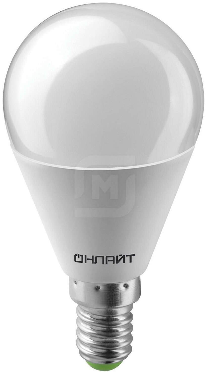 Лампа светодиодная ОНЛАЙТ 71644, E14, G45, 6 Вт, 4000 К - фотография № 6
