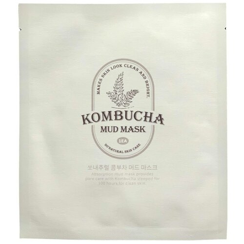 So Natural Уникальная 3D маска-корсет Kombucha Mud Mask, 13 гр