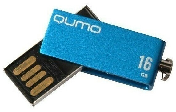 Накопитель USB 2.0 16Гб QUMO Fold, синий