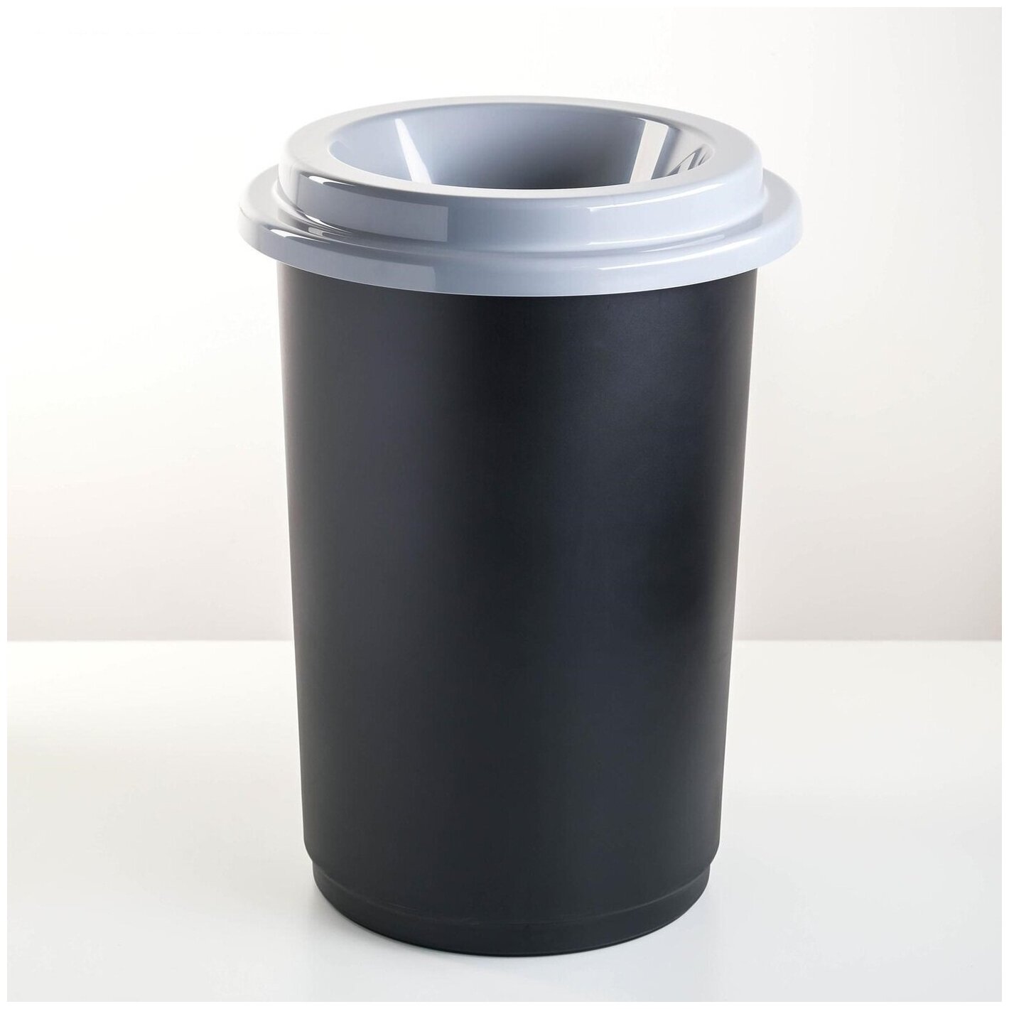 Урна для мусора Idea Эко 50 л пластик серый(42x59 см)