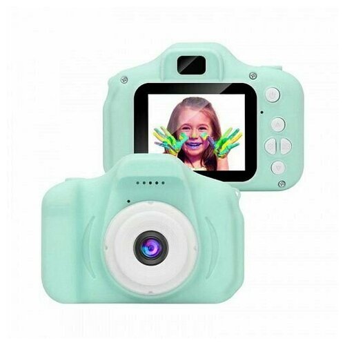 Детский цифровой фотоаппарат камера childrens digital camera мятный 201200₽