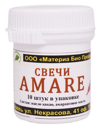 Свечи "Amare" банка