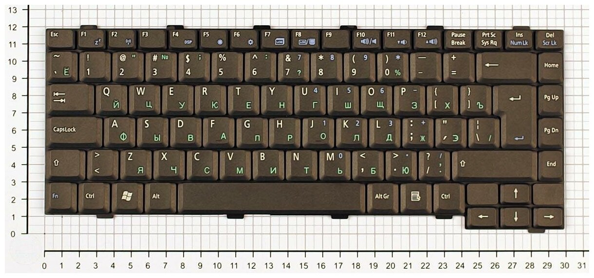 Клавиатура для ноутбука Asus 04GNCQ1KRU01 русская черная