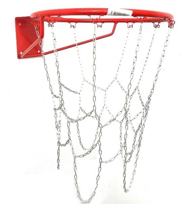 Антивандальная баскетбольная сетка 2мм из короткозвенной цепи для No-7, No-5, на 10 посадочных мест