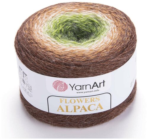 Пряжа YarnArt Flowers Alpaca (ЯрнАрт Фловерс Альпака) 1 моток цвет 425, 20% альпака, 80% акрил, 250г, 940м