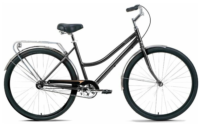 Велосипед дорожный с колесами 28" Forward Talica 28 3.0 черно-бронзовый со стальной рамой 19", 3 скорости