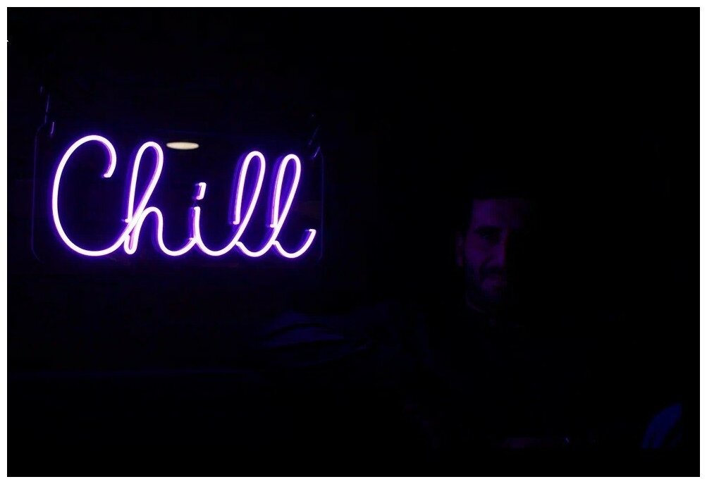 Светильник-ночник неоновый декоративный NEO Chill, 20х40 см - фотография № 3