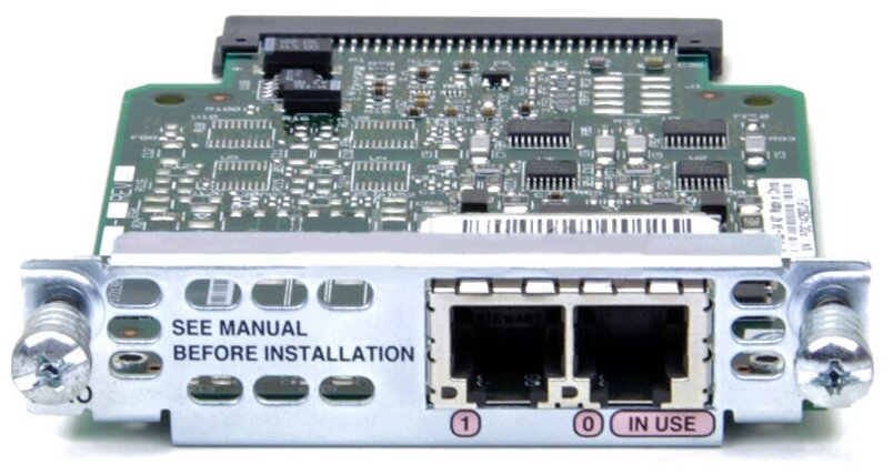 Плата коммуникационная Cisco Two-port Voice Interface Card-FXO VIC2-2FXO