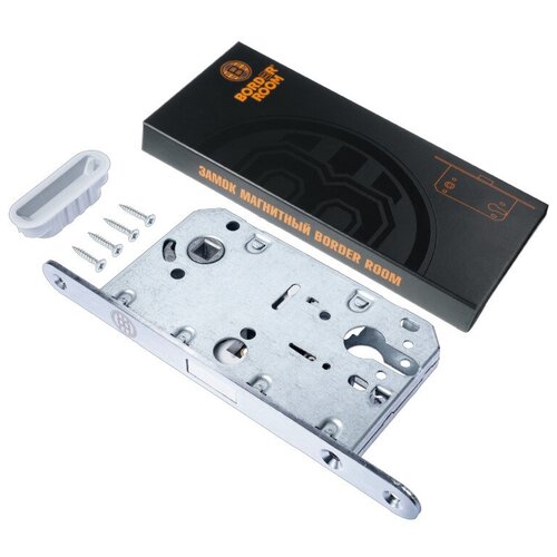 Защелка BORDER ROOM Магнитная под цилиндровый механизм хром 85 mm пластиковый язычок