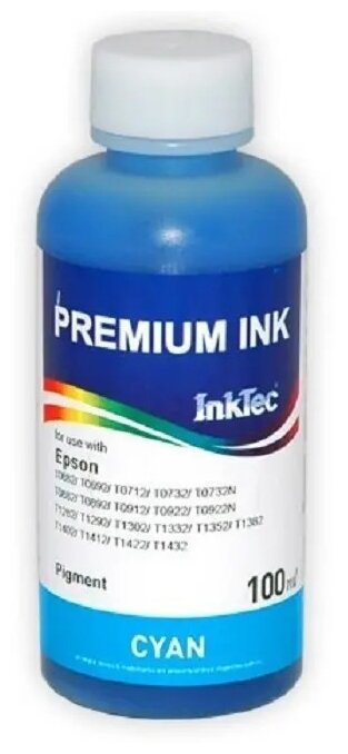 Чернила InkTec (E0013) для Epson Stylus SX425/T26/TX419, Пигментные, C, 0,1 л.