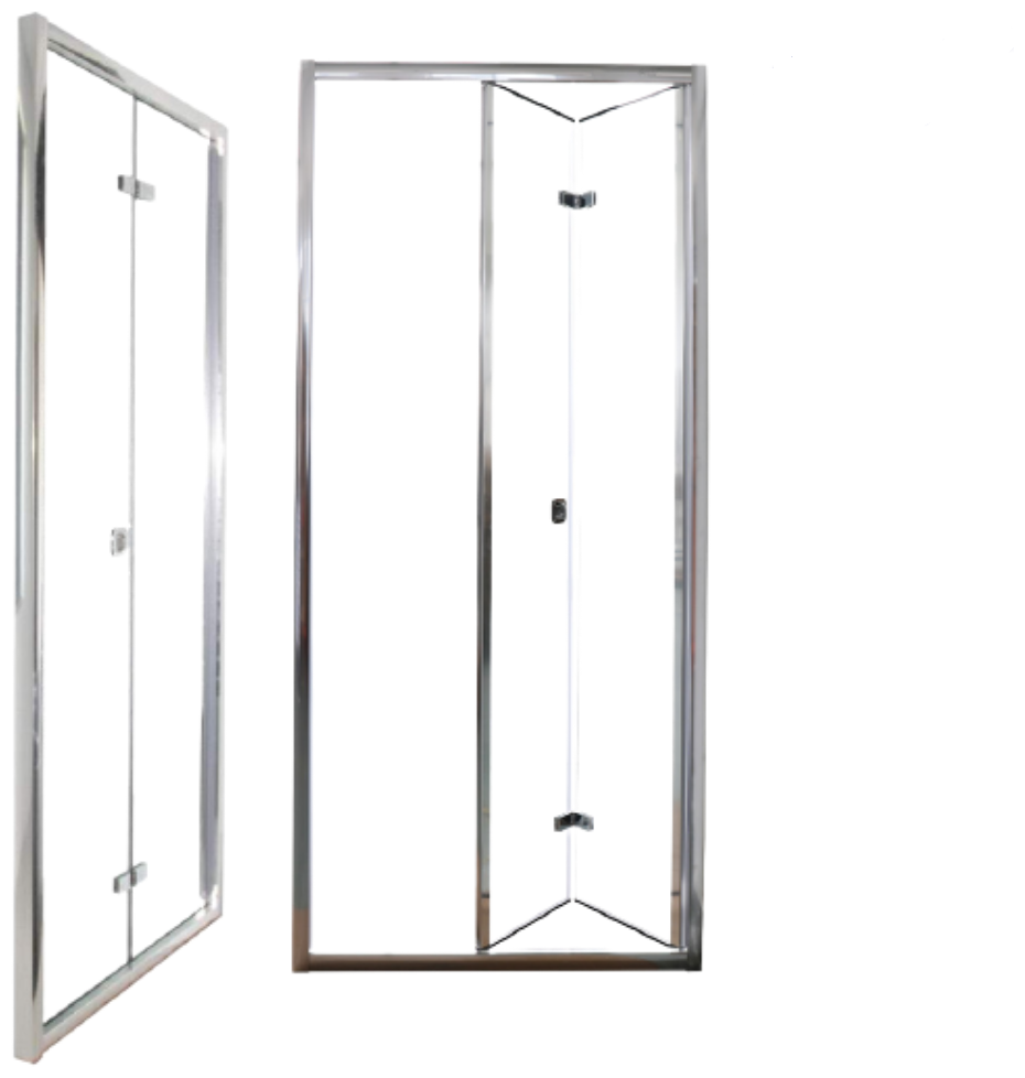Душевая дверь в нишу CERUTTI SPA BELLA D101B Профиль черный Стекло Прозрачное