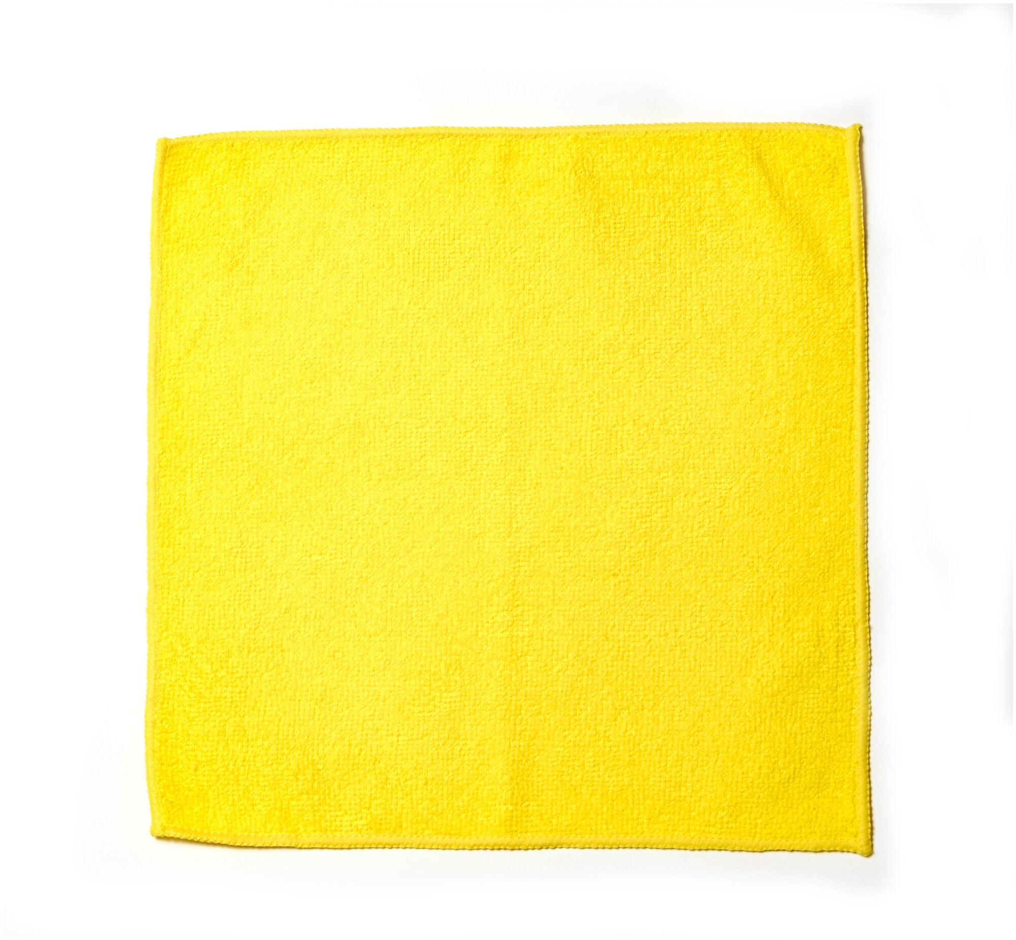 Салфетка для любых поверхностей, микрофибра 30х30 см, цвет желтый, 10 шт.