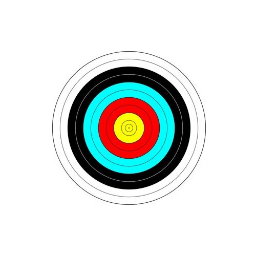 фото Мишень армированная jvd fita 80 cm. (10 шт) jvd archery