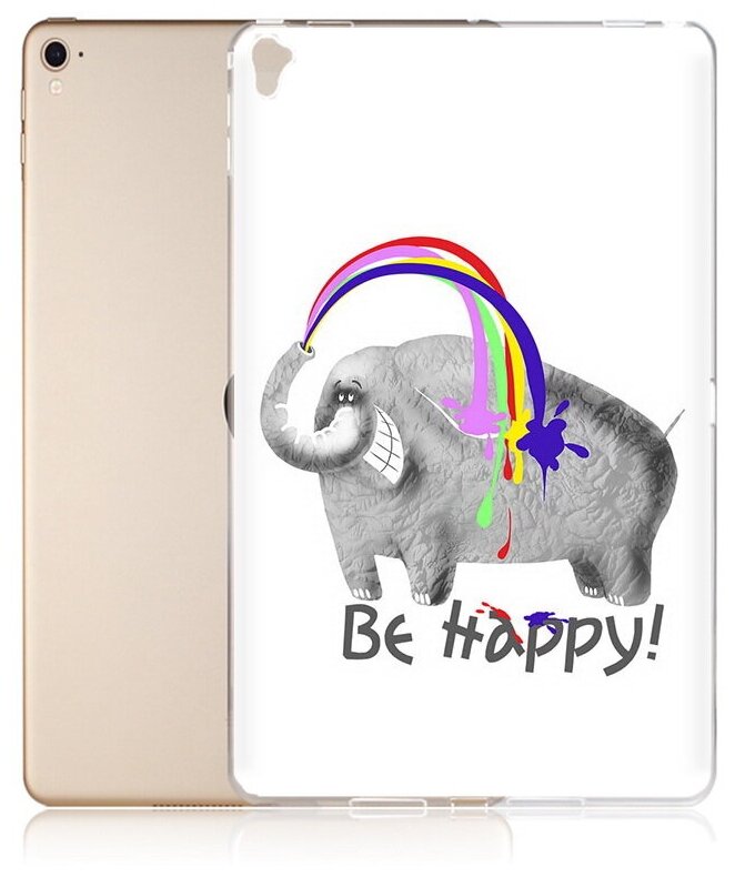 Чехол задняя-панель-накладка-бампер MyPads счастливый слон для iPad Pro 2 10.5 A1701/A1709/iPad Air 3 (2019) противоударный