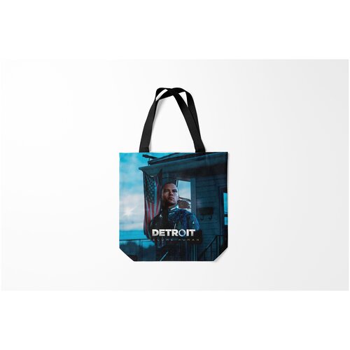 фото Сумка-шоппер / 40х40 см / геймерам / detroit become human markus burnettie
