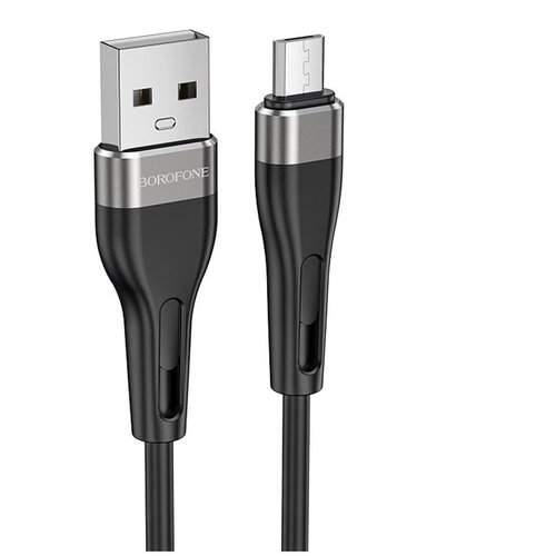 Кабель USB BOROFONE BX46 Rush, USB - MicroUSB, 2.4А, 1 м, черный