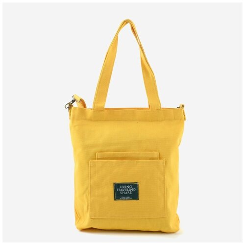 фото Сумка-шопер б 1214 жёлтая no name