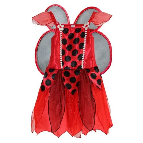 Карнавальный костюм детский Божья коровка девочка M5997 InMyMagIntri 122-128cm карнавальные костюмы travis designs карнавальный костюм божья коровка