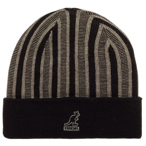 Шапка с отворотом KANGOL K3524 Rib Stripe Rev Beanie, размер ONE