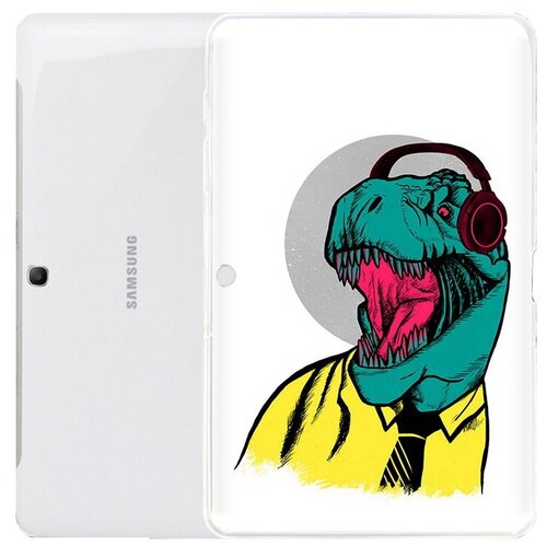 Чехол задняя-панель-накладка-бампер MyPads дино для Samsung Galaxy Tab 3 10.1 GT-P5200/P5210/P5220 противоударный