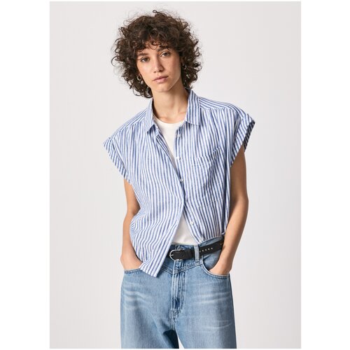 Блузка для женщин, Pepe Jeans London, модель: PL304213, цвет: разноцветный, размер: S