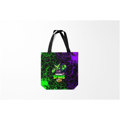 фото Сумка-шоппер / 40х40 см / геймерам / brawl stars virus 8 bit burnettie