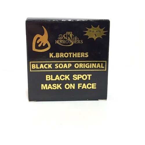 Мыло для лица против акне и черных точек K.Brothers Black Soap Original 50g