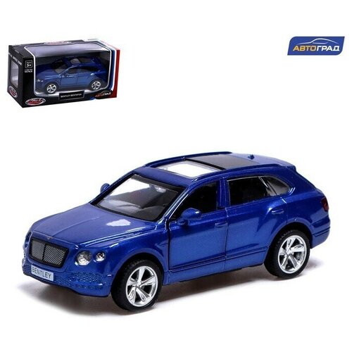 машинка mattel matchbox bentley bentayga арт hfr55 c0859 082 из 100 Машина металлическая BENTLEY BENTAYGA, 1к45, инерция, открываются двери, цвет синий