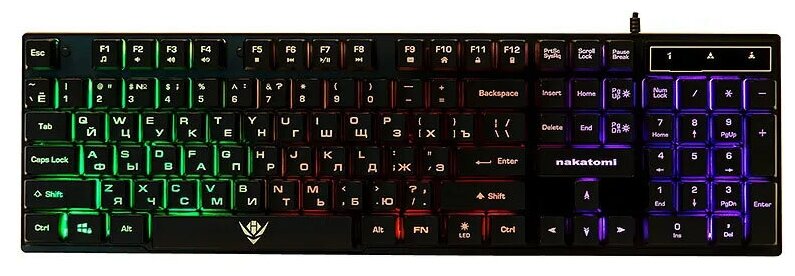 Клавиатура Nakatomi KG-23U черный