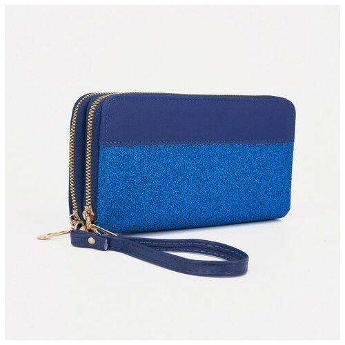 фото Кошелёк на молнии, цвет синий noname