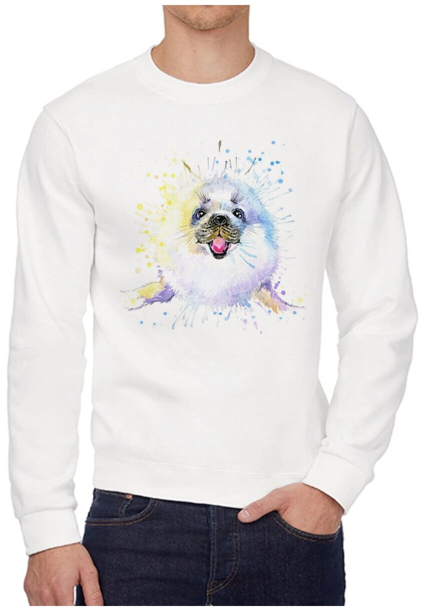 Свитшот CoolPodarok  размер 44    белый