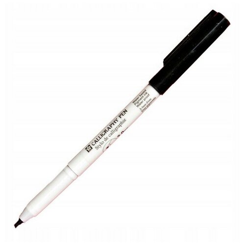 Ручка капиллярная Sakura Calligraphy Pen черная, 3,0мм, цена за штуку, 288301 ручка капиллярная calligraphy pen black 2мм sakura