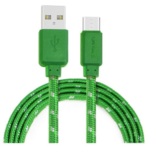 Кабель Crown USB - USB Type-C Cmcu-3052c green Cmcu-3052c green .