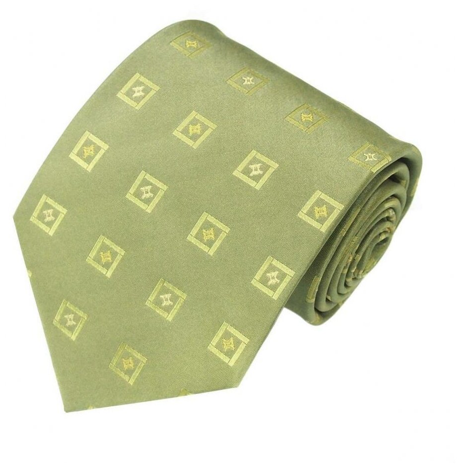 Светло-салатовый шелковый галстук Celine 820231 