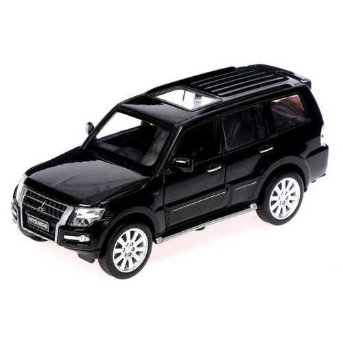 Машинка Cai Po (MSZ) Mitsubishi Pajero 1:32, 15 см, черный коврик в багажник на mitsubishi pajero iv 2006