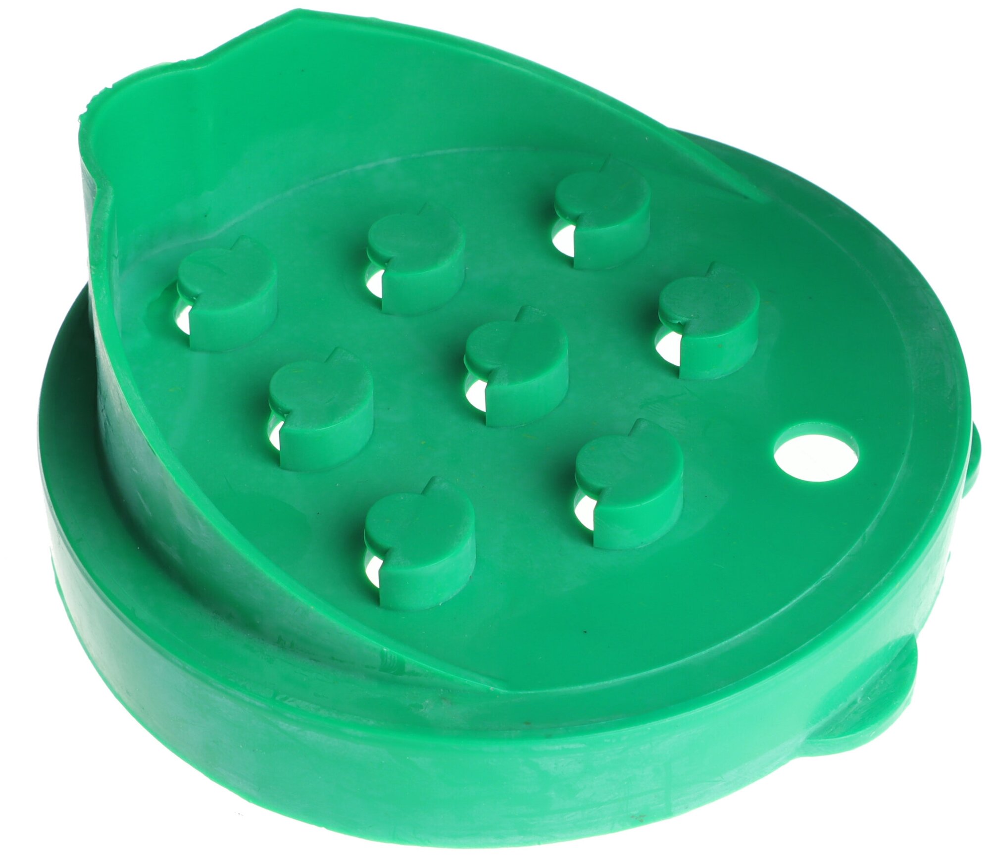 Крышка для слива, Ø 82 мм, круглые отверстия, зелёная