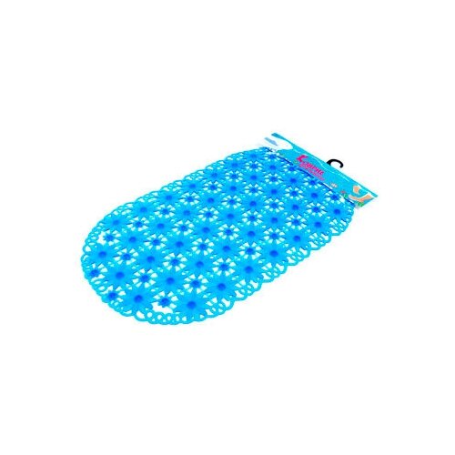 Коврик для ванной комнаты россия №А11-2 'ромашка' цвет голубой (39х69)