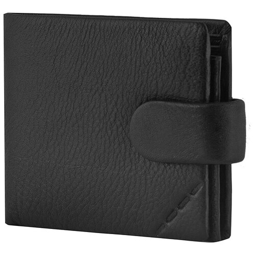 фото Кошелек бумажник мужской из натуральной кожи маленький. портмоне мужское натуральная кожа черный. jetson