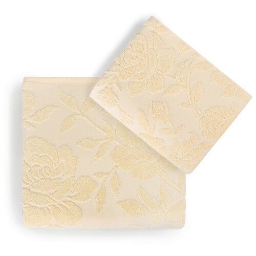 Полотенце махровое жаккардовое Арабески, оливковое