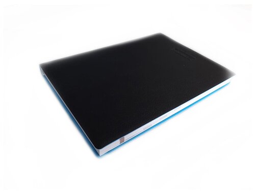Ежедневник недатированный Brunnen Агенда Флэкси, мягкая гибкая обложка, кожзам, А5 Черный/синий