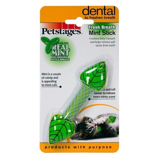 Petstages Игрушка для кошек Dental Мятный листик 1 шт универсальный светоотверждающий композитный шприц из смолы заполняющий зубы забота о здоровье светильник светоотверждающий полимер