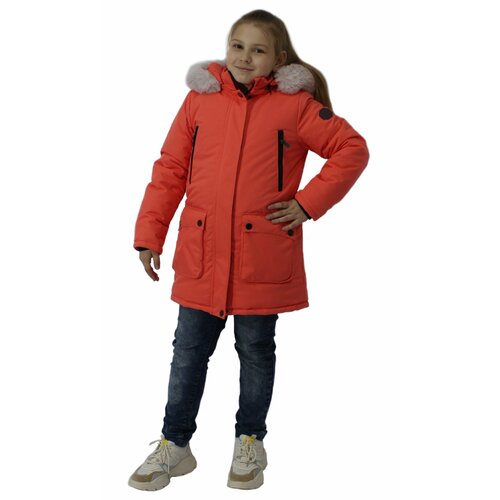 фото Куртка эврика, размер 152-76-63, коралловый