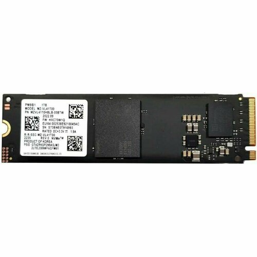 Внутренний SSD диск SAMSUNG PM9B1 1024GB M2 MZVL41T0HBLB-00B07 846700₽